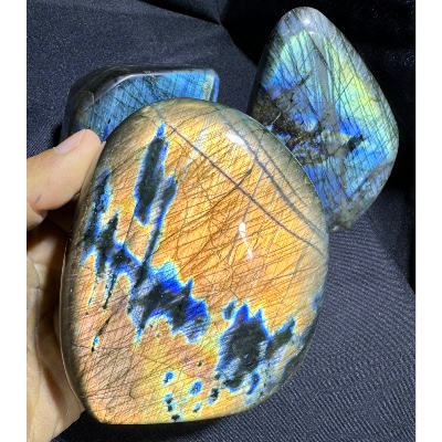 LABRADORITE FORME LIBRE Entièrement POLIE Lot de 2,86 kg 