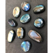 LABRADORITE GALET Lot de 10pièces