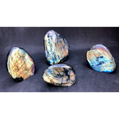 LABRADORITE FORME LIBRE Entièrement POLIE Lot de 3,23 Kg