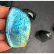 LABRADORITE Entièrement POLIE Lot de 10 Pièces