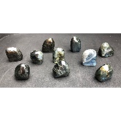 LABRADORITE Entièrement POLIE Lot de 10 Pièces