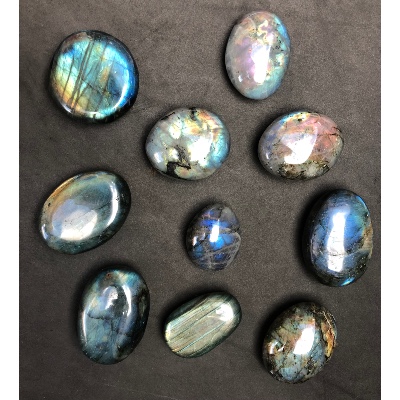 LABRADORITE GALET Lot de 10 pièces