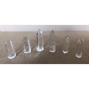 QUARTZ CRISTAL PRISME Lot de 6 pièces