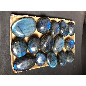 LABRADORITE bleue GALET Lot de 15 pièces