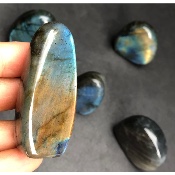 LABRADORITE Entièrement POLIE Lot de 10 Pièces