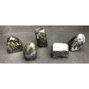 LABRADORITE Entièrement POLIE Lot de 5 Pièces