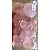 QUARTZ ROSE COEUR lot de 10 pièces