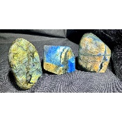 LABRADORITE FORME LIBRE Entièrement POLIE Lot de 2,88 kg 