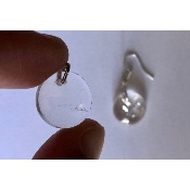 QUARTZ CRISTAL BOUCLE D'OREILLE