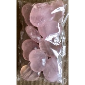 QUARTZ ROSE COEUR lot de 10 pièces