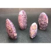 LÉPIDOLITE FORME LIBRE Lot de 4 pièces