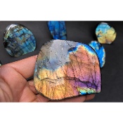 LABRADORITE FORME LIBRE Entièrement POLIE Lot de 8 Pièces