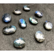 LABRADORITE bleue GALET Lot de 10 pièces