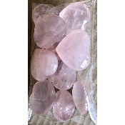 QUARTZ ROSE COEUR lot de 10 pièces