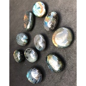 LABRADORITE GALET Lot de 10 pièces