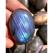 LABRADORITE multicolore-violet GALET Lot de 11 pièces