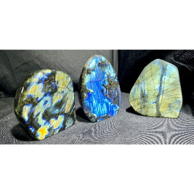 LABRADORITE FORME LIBRE Entièrement POLIE Lot de 3,14 kg