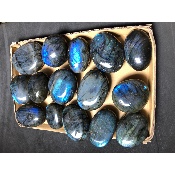 LABRADORITE bleue GALET Lot de 15 pièces