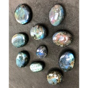 LABRADORITE GALET Lot de 10 pièces