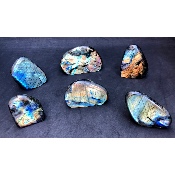 LABRADORITE FORME LIBRE Entièrement POLIE Lot de 2,1 Kg