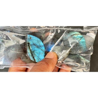 LABRADORITE PENDENTIF PERCÉ Sachet de 10 Pièces