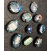 LABRADORITE GALET Lot de 10 pièces