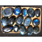 LABRADORITE bleue GALET Lot de 15 pièces