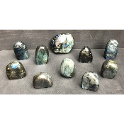 LABRADORITE Entièrement POLIE Lot de 10 Pièces