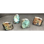 LABRADORITE FORME LIBRE Lot de 4 Pièces