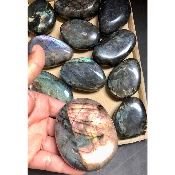 LABRADORITE GALET Lot de 12 pièces