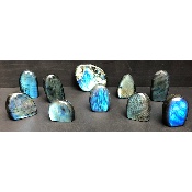 LABRADORITE Entièrement POLIE Lot de 10 Pièces