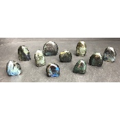 LABRADORITE Entièrement POLIE Lot de 10 Pièces