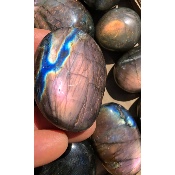 LABRADORITE multicolore-violet GALET Lot de 11 pièces