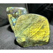 LABRADORITE Forme Libre Polie Lot de 2 pièces