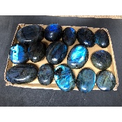 LABRADORITE bleue GALET Lot de 15 pièces