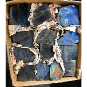 LABRADORITE UNE FACE POLIE Carton de 1,9 Kg