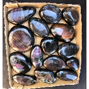 LABRADORITE Multicolore-violet GALET Carton de 15 pièces