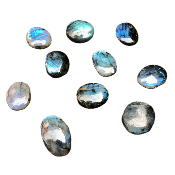 LABRADORITE bleue GALET Lot de 10 pièces