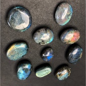 LABRADORITE GALET Lot de 10 pièces