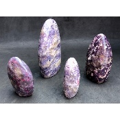 LÉPIDOLITE FORME LIBRE Lot de 4 pièces