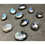 LABRADORITE bleue GALET Lot de 10 pièces