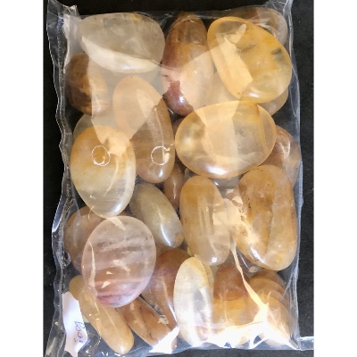 QUARTZ HÉMATOÏDE JAUNE GALET sachet de 500g