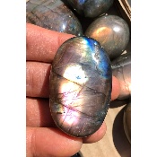 LABRADORITE multicolore-violet GALET Lot de 11 pièces