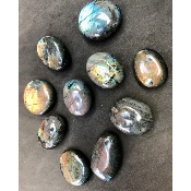 LABRADORITE GALET Lot de 10 pièces