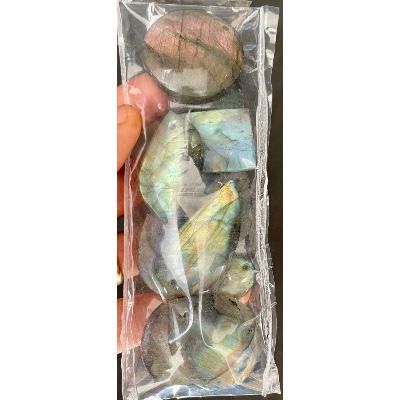 LABRADORITE PENDENTIF PERCÉ Sachet de 10 Pièces