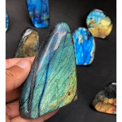 LABRADORITE FORME LIBRE Entièrement POLIE Lot de 8 Pièces