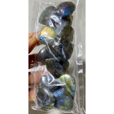 LABRADORITE COEUR sachet de 12 Pièces