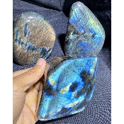 LABRADORITE FORME LIBRE Entièrement POLIE Lot de 2,86 kg 