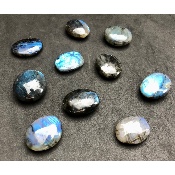 LABRADORITE bleue GALET Lot de 10 pièces