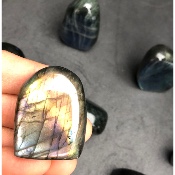 LABRADORITE Entièrement POLIE Lot de 10 Pièces